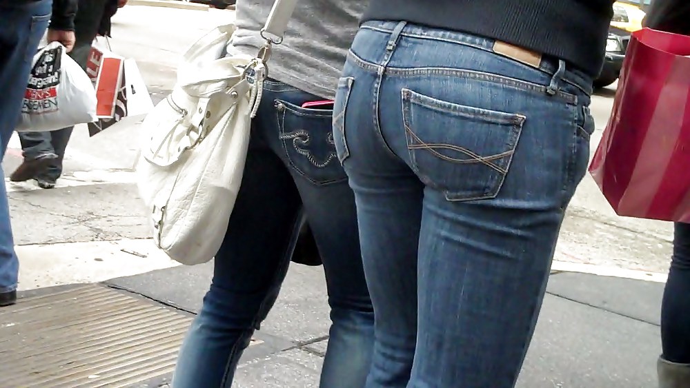 Beautiful girls butts & ass in jeans  #7566503