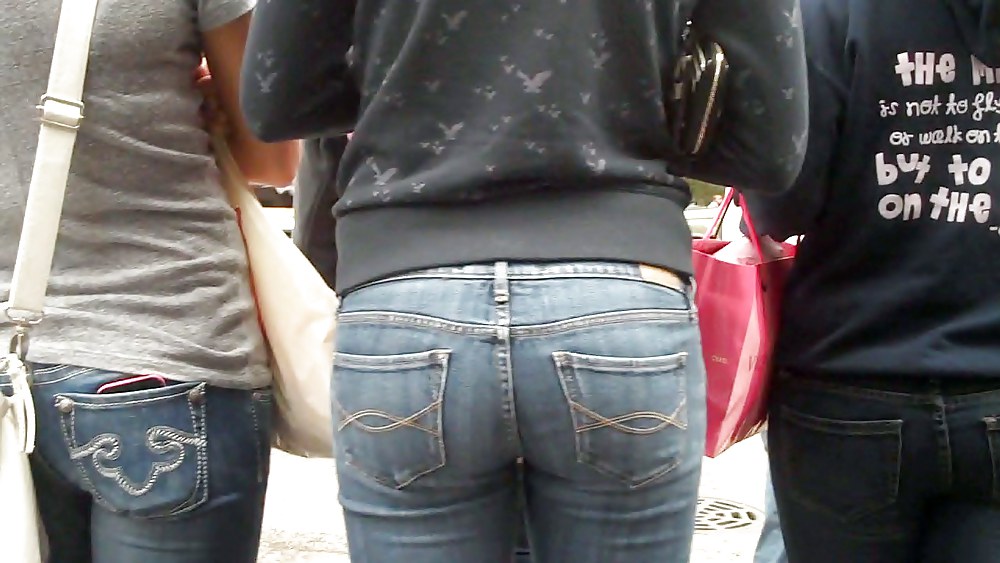 Beautiful girls butts & ass in jeans  #7566547