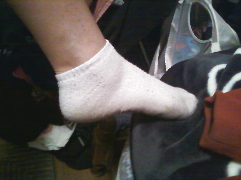 Latina stinky white ankle socks #6500691