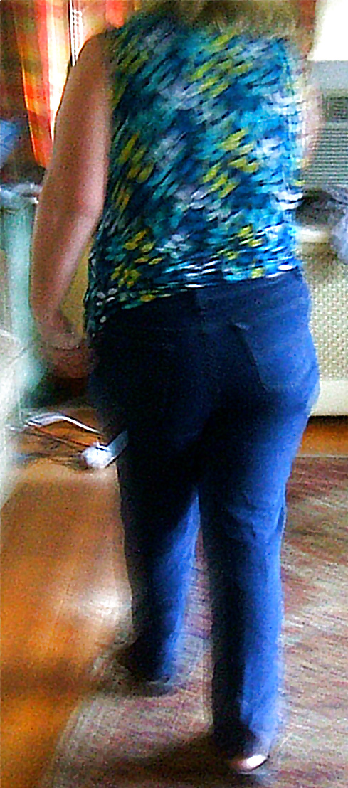 Wife in her tight ass jeans #4169648