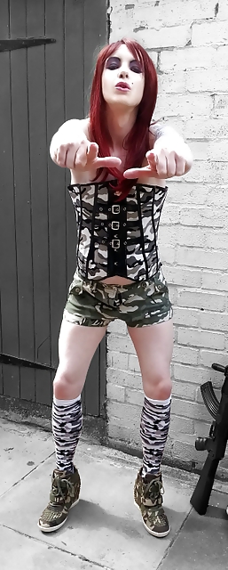 Tranny Army Girl Supersatin ( AKA PrettyKitty ) #22363991