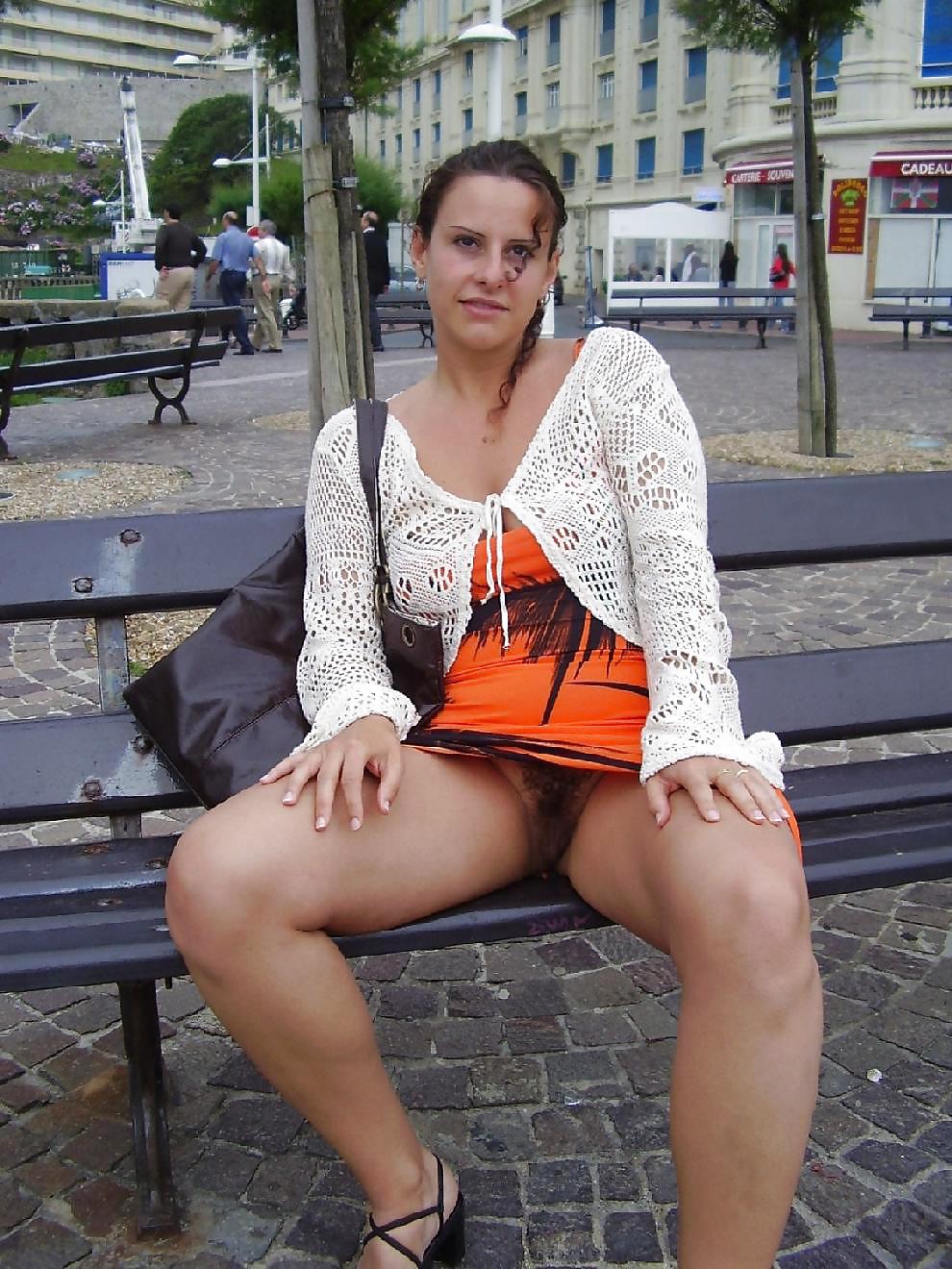 Upskirts, no panties in public or at home... #18290541