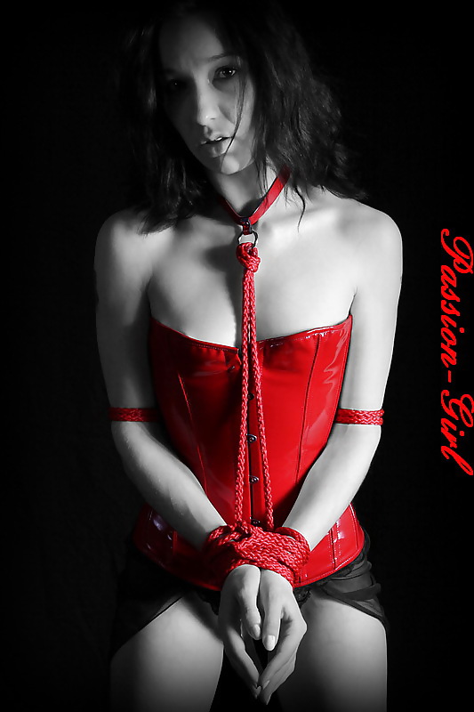 Bondage with red rope #4103519
