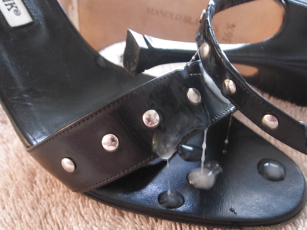 Manolo Blahnik black strappy heels #10335008