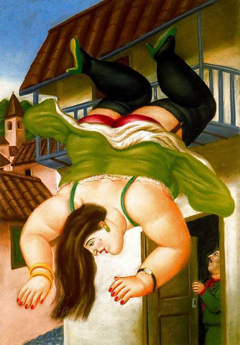 Painted Ero and Porn Art 9 - Fernando Botero #8650041