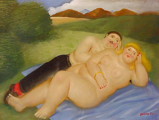 Painted Ero and Porn Art 9 - Fernando Botero #8650094