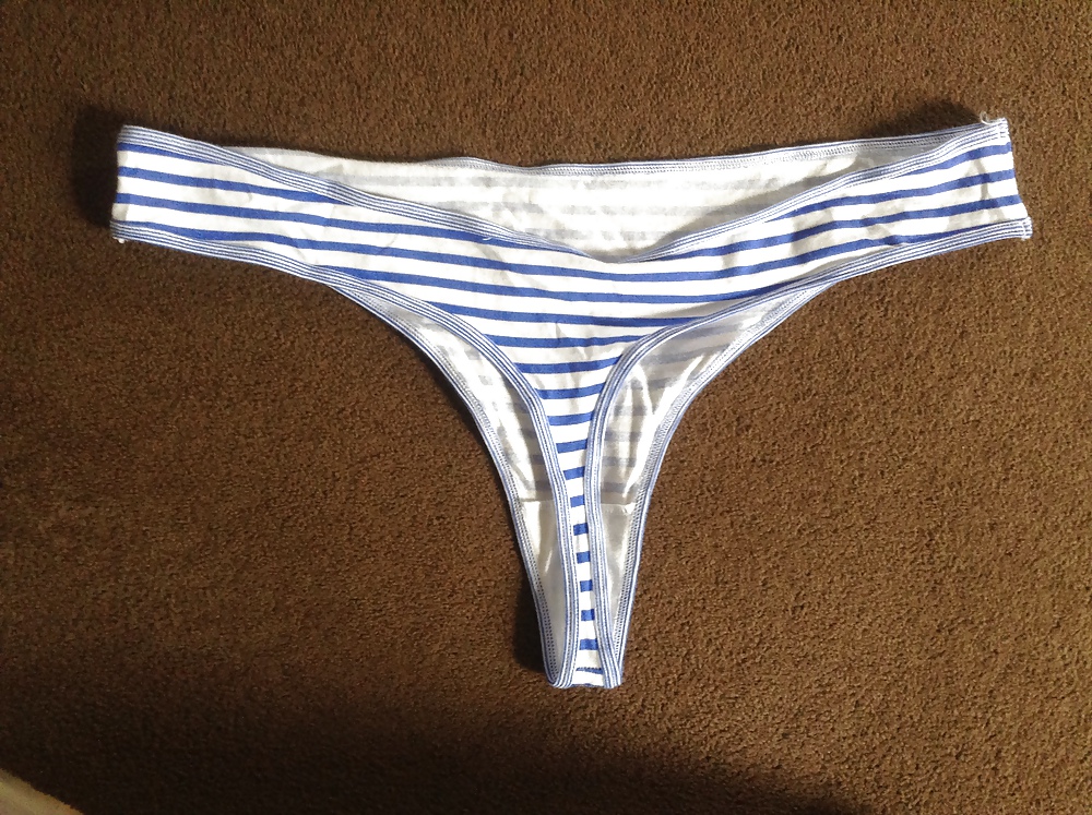 Wife's Striped Cotton Thong #22059830