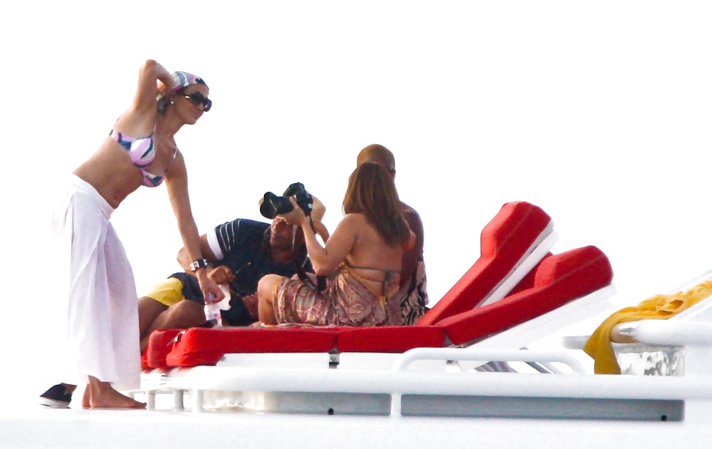 Jennifer Lopez Celebrating her birthday in Miami BIKINI Top #5633919