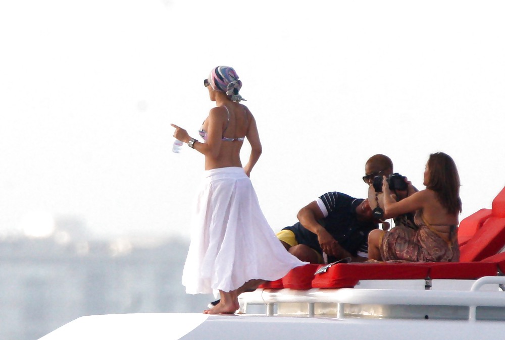Jennifer Lopez Celebrating her birthday in Miami BIKINI Top #5633936