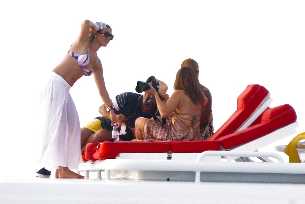 Jennifer Lopez Celebrating her birthday in Miami BIKINI Top #5633943