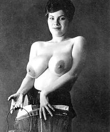 Vintage brunette posing her big lovely titties #15022753
