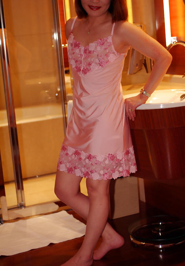 Mature asian satin slip cutie #3859353