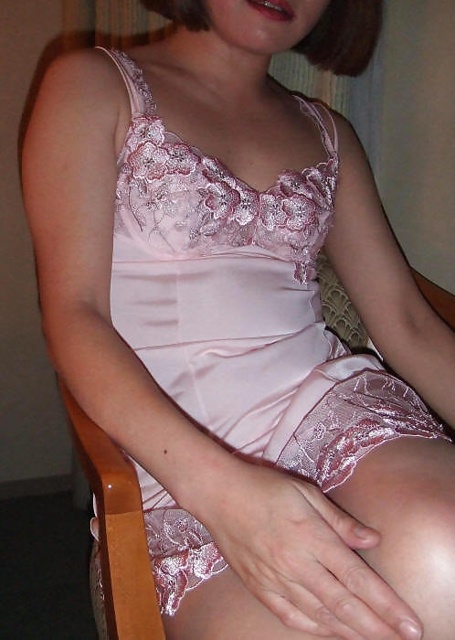 Mature asian satin slip cutie #3859365