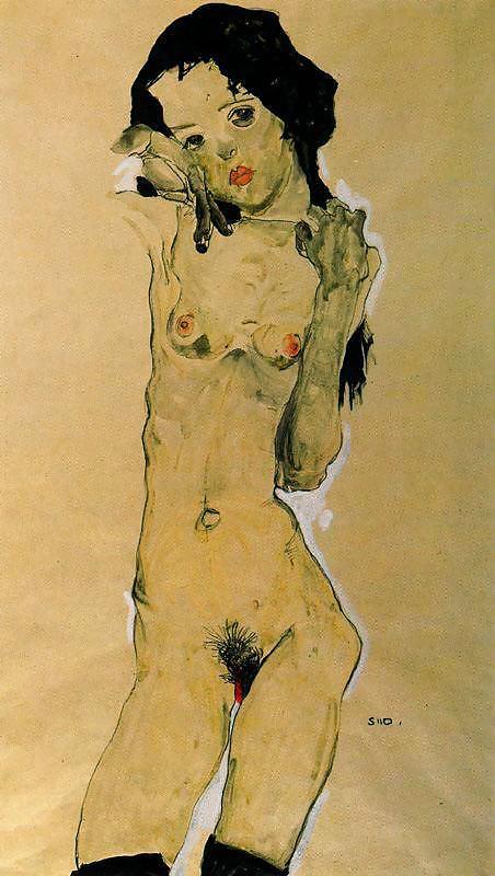 Dibujo de arte erótico y porno 30 - egon schiele
 #8368595