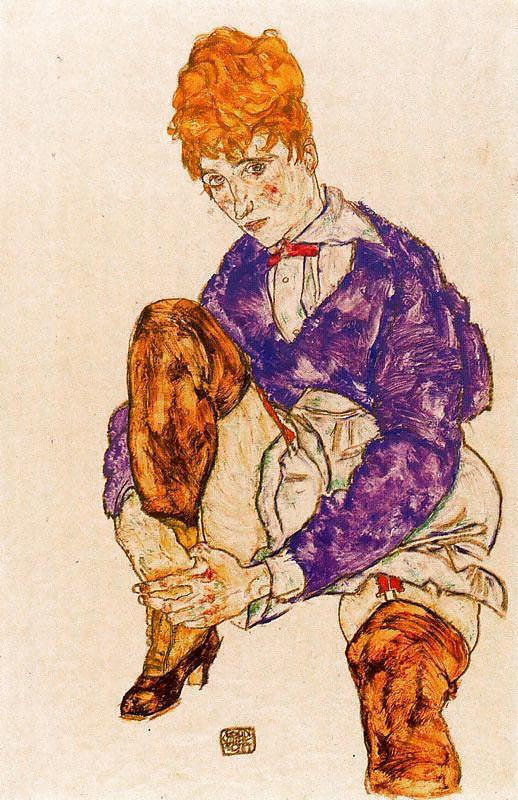 Dibujo de arte erótico y porno 30 - egon schiele
 #8368602