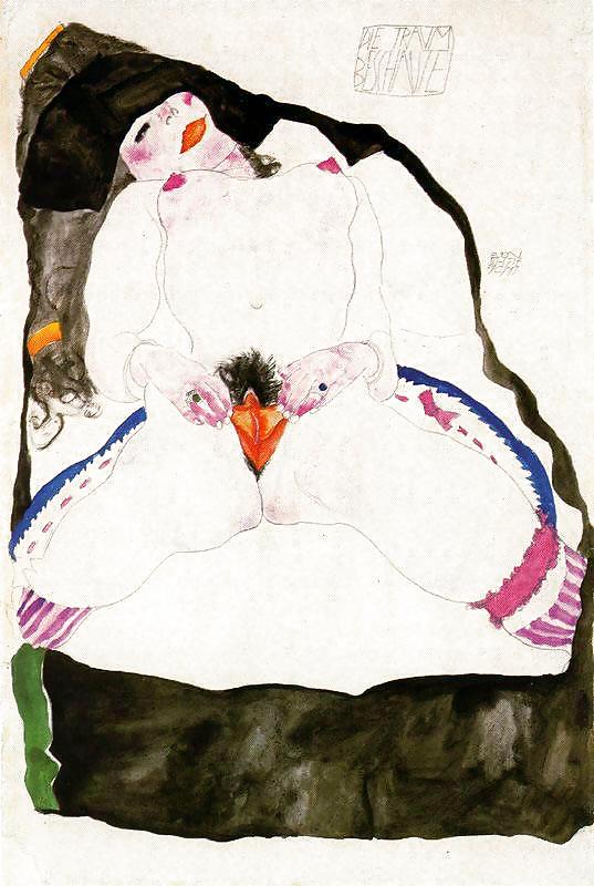 Drawn Ero and Porn Art 30 - Egon Schiele #8368794