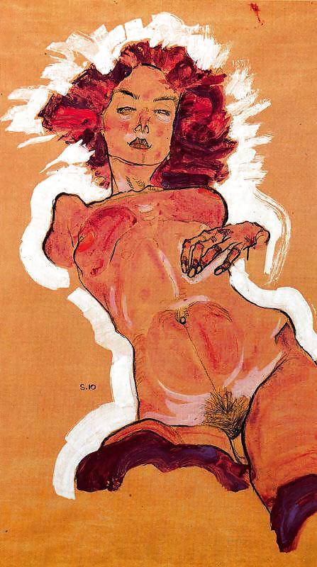 Dibujo de arte erótico y porno 30 - egon schiele
 #8368859