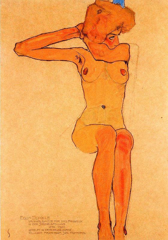 Drawn Ero and Porn Art 30 - Egon Schiele #8368864