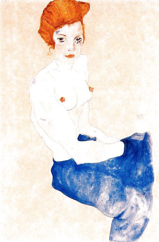 Drawn Ero and Porn Art 30 - Egon Schiele #8368899