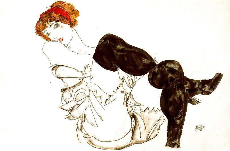 Dibujo de arte erótico y porno 30 - egon schiele
 #8368913