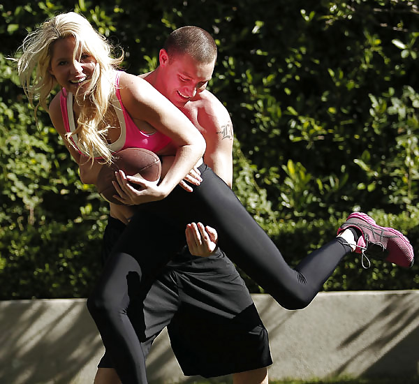 Playmate ashley playing in a park with her bf in la
 #6904543