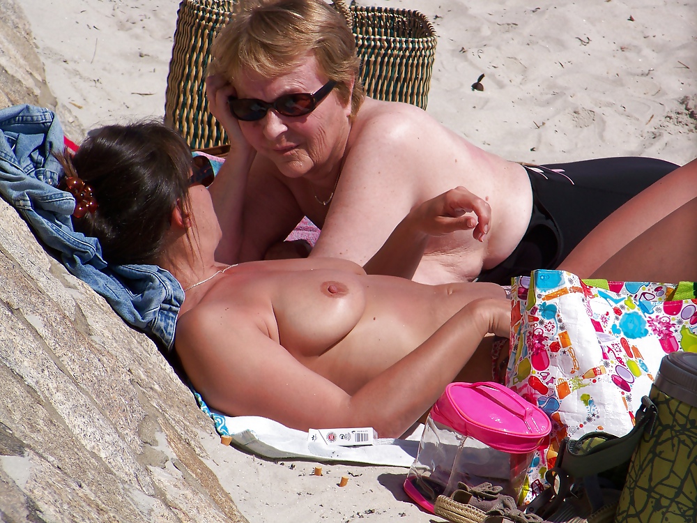 Topless beach in Brittanny #18112104