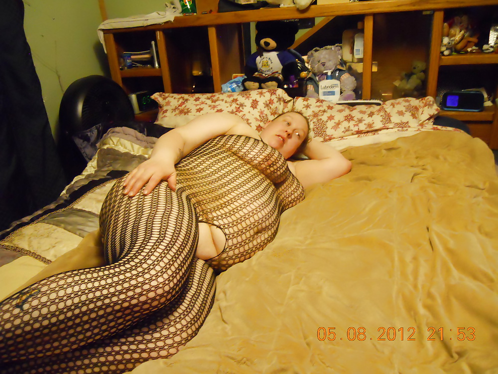 My BBW Wife In a Fishnet Bodystocking #10593258