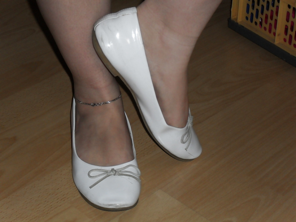 Wifes high heels shoes flats ballerinas feet 1 #17957360