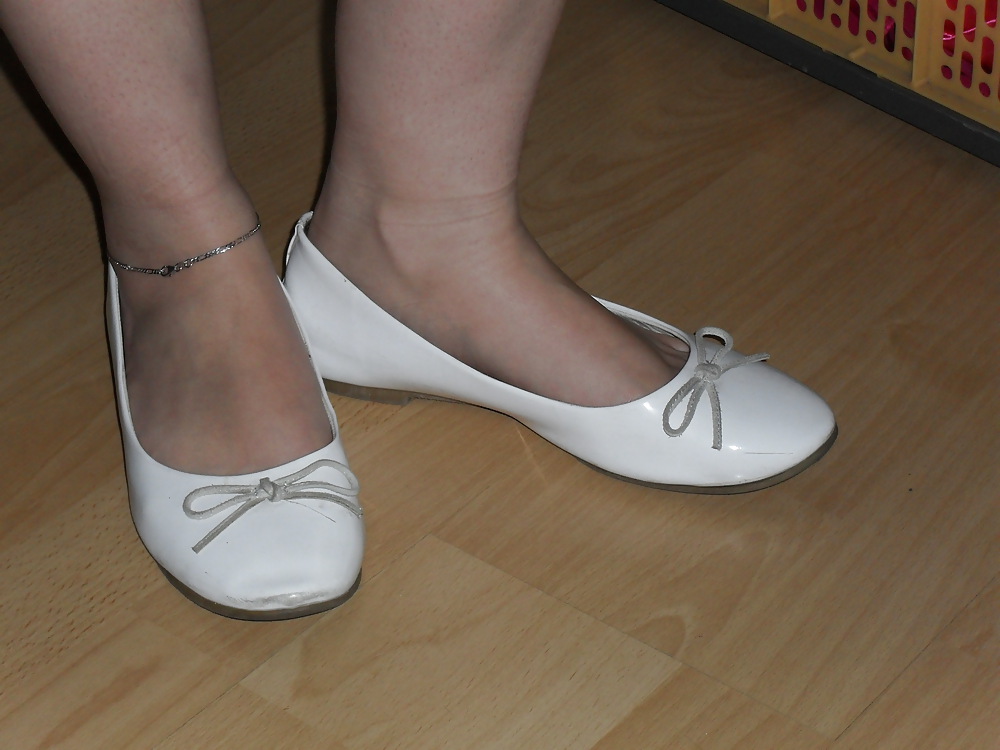 Esposas zapatos de tacón alto flats ballerinas pies 1
 #17957367