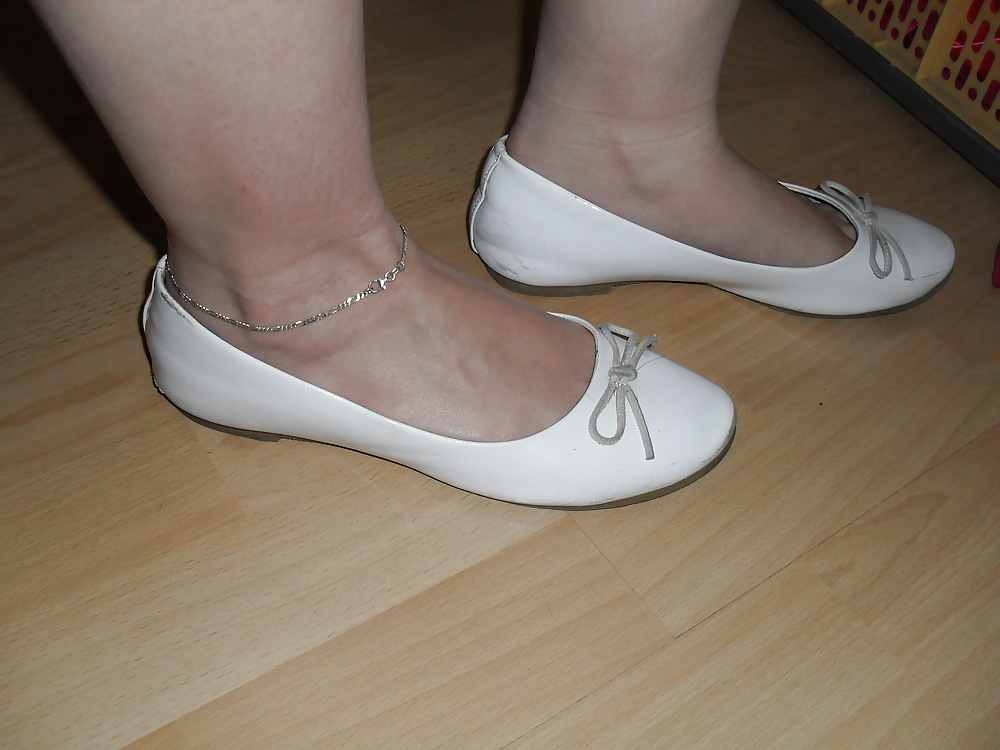 Wifes high heels shoes flats ballerinas feet 1 #17957372