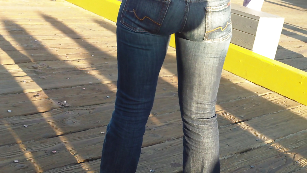 Butts & ass at night in tight jeans #10296331