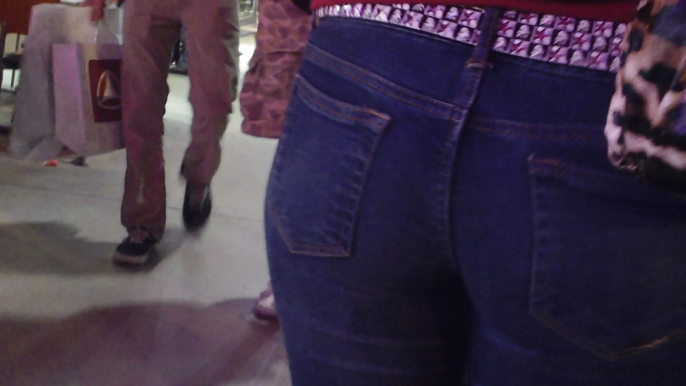 Butts & ass at night in tight jeans #10296460