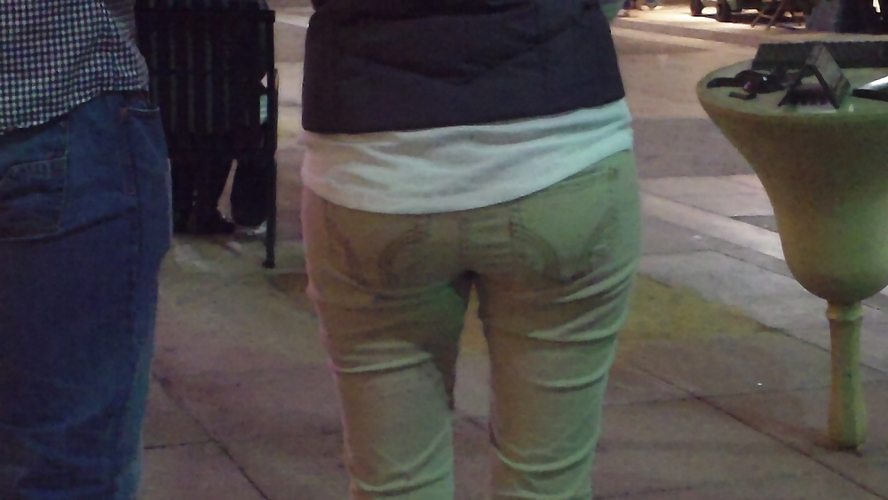 Butts & ass at night in tight jeans #10296468