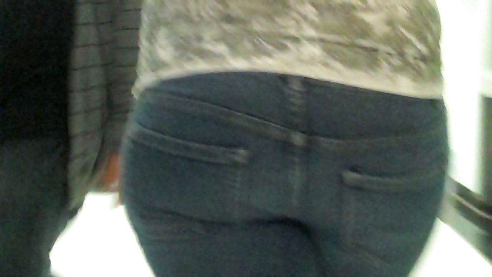 Big ass butt walking for you in jeans #3242757