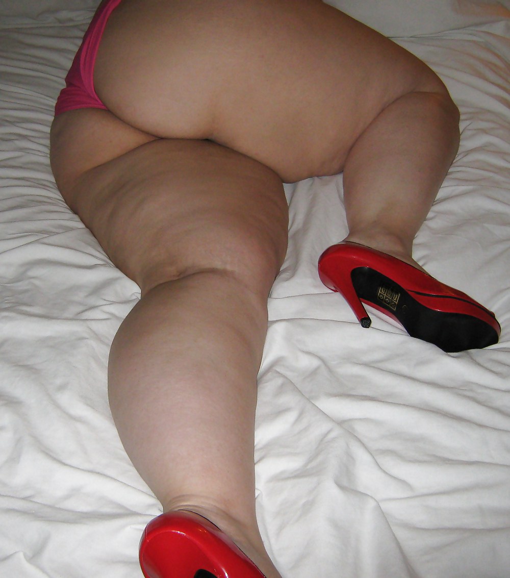 BBW wife in heels and swimsuit #10295051