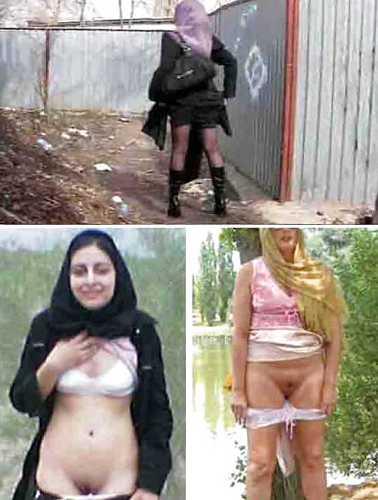 Jilbab & hijab & niqab in pathroom #17419366