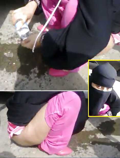 Jilbab & hijab & niqab in pathroom #17419417