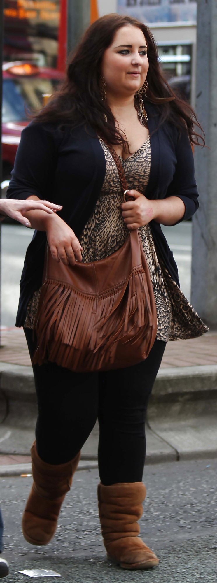 Purse strap between the breasts 02 #8492714