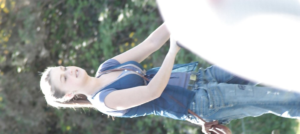 Purse strap between the breasts 02 #8492814