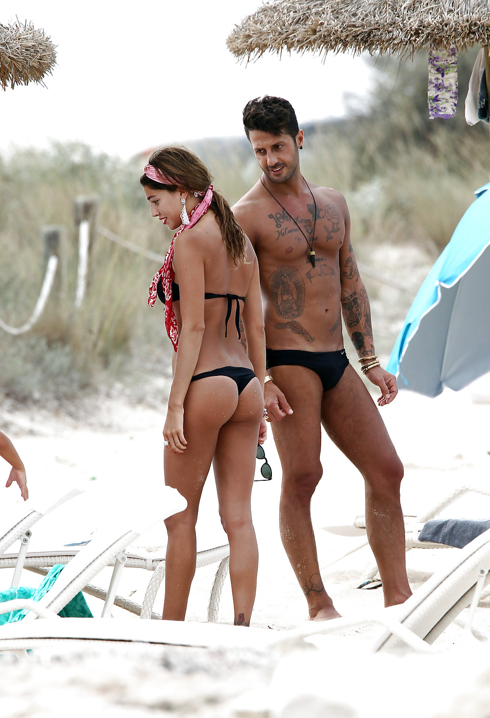 Belen Rodriguez bikini candids in Formentera Spain #4646097