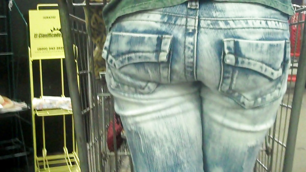 Nice butt in tight ass jeans #4418551