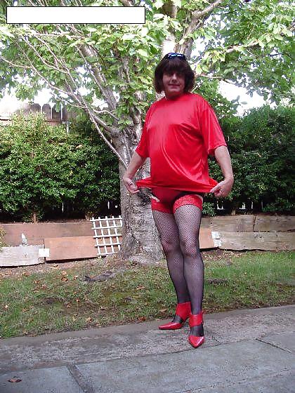 Sexy cd showing off outside #11353074