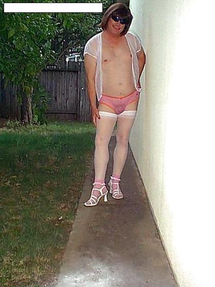 Sexy cd showing off outside #11353187