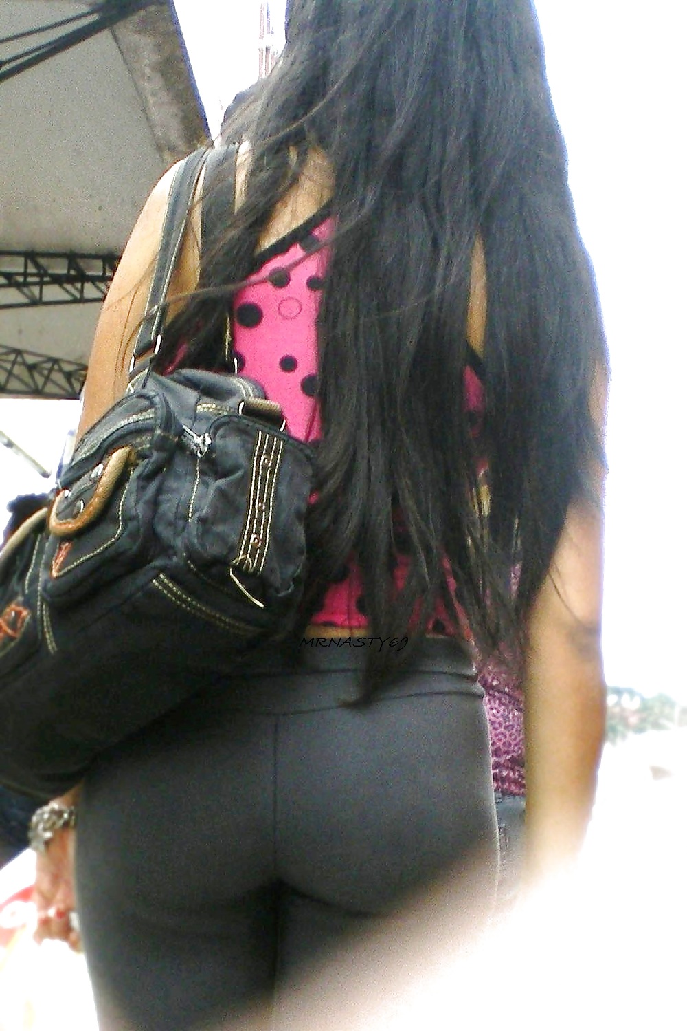 Hot Latina Wife Nice Big Ass In Tight Black Leggings #21234137