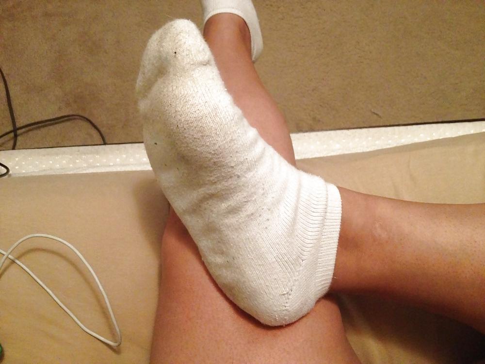 Stinky White Socked Feet #22484980