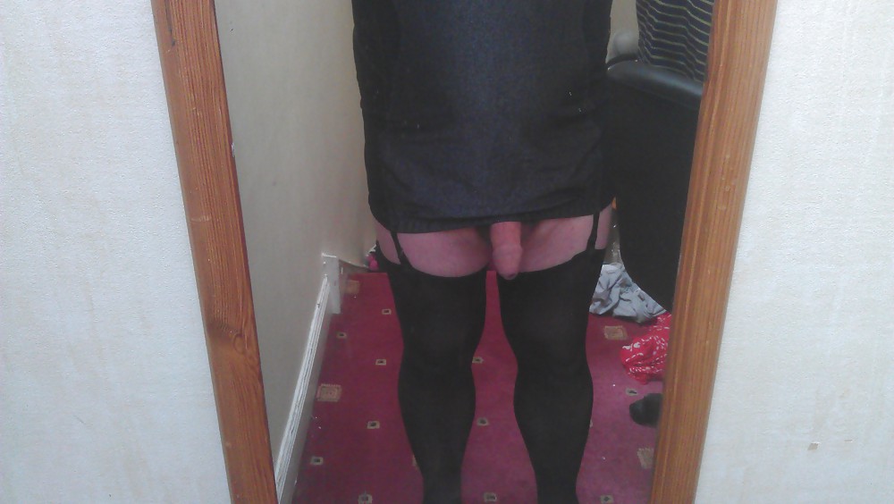 My new coralette and stockings and heels  #17217914