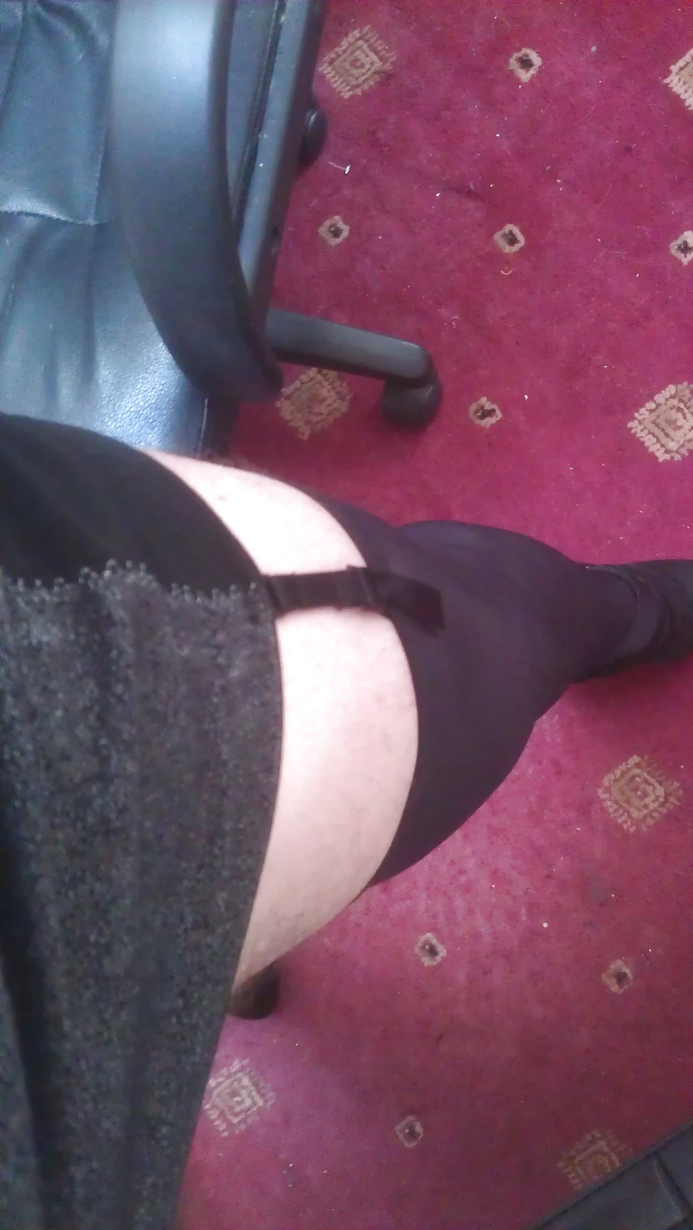 My new coralette and stockings and heels  #17217960