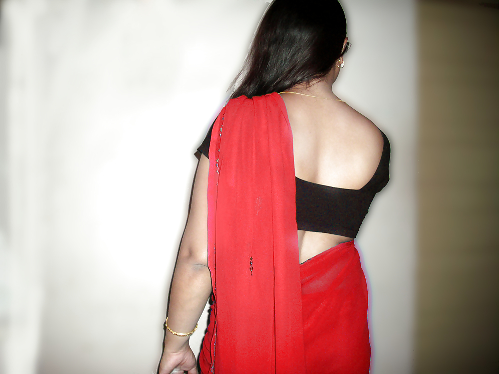 My wife seema in red sari #22587492