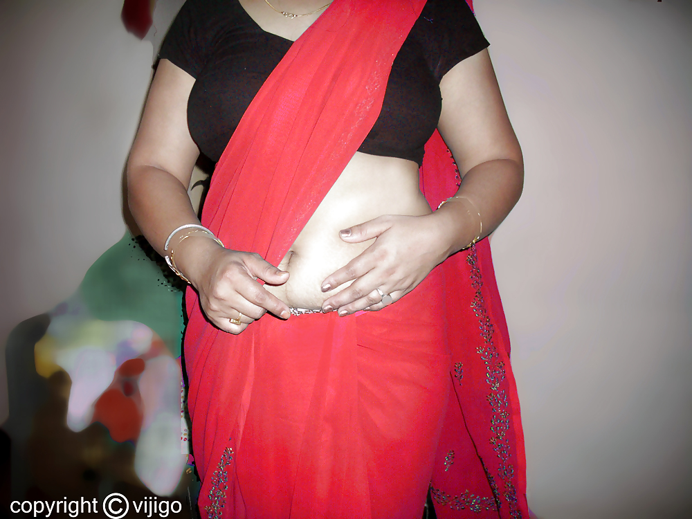 My wife seema in red sari #22587496