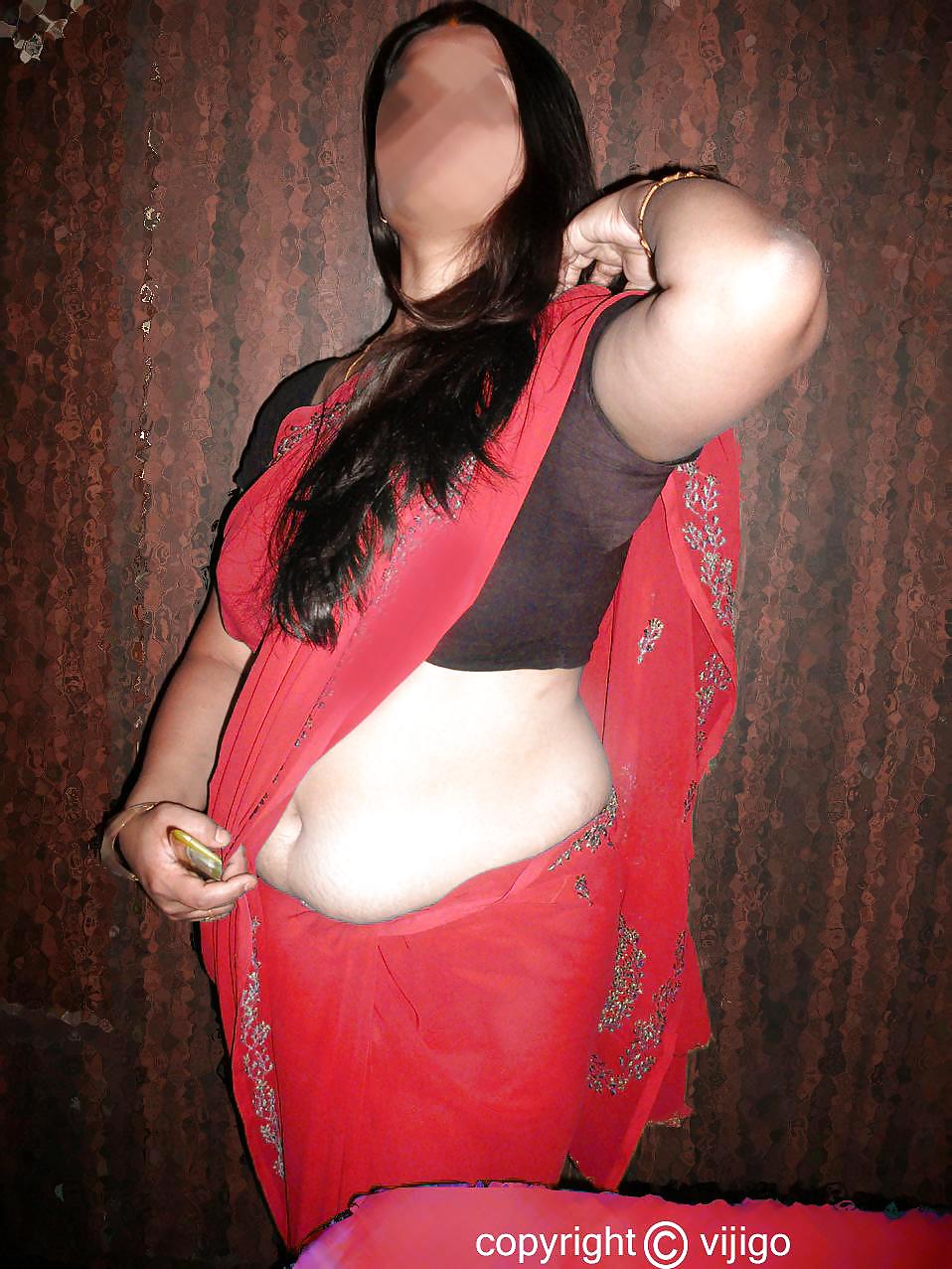 My wife seema in red sari #22587594